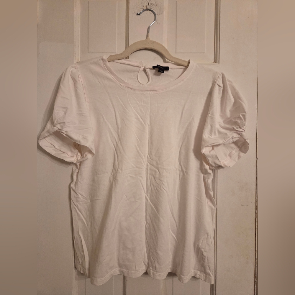 J. Crew Classic White Short Sleeve Tee